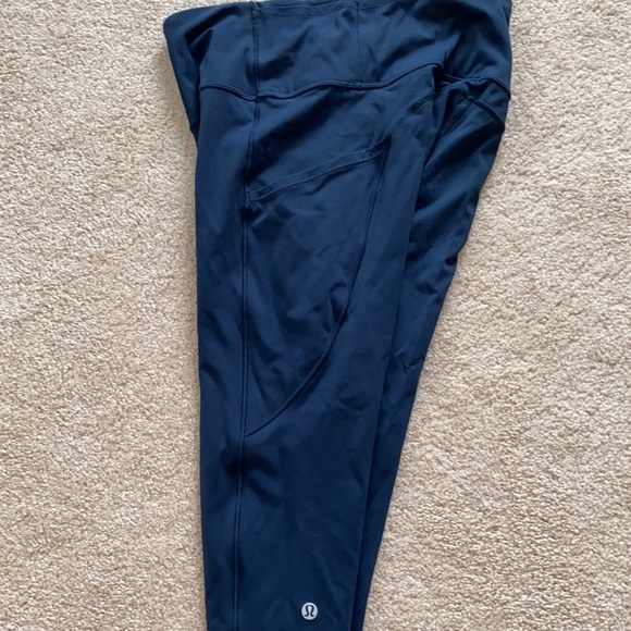Lululemon Fast and Free High-Rise Legging 25” Navy - Picture 4 of 4